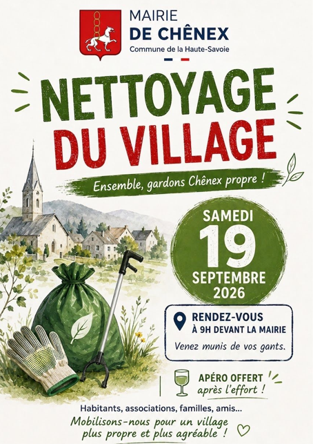 affiche nettoyagae commune