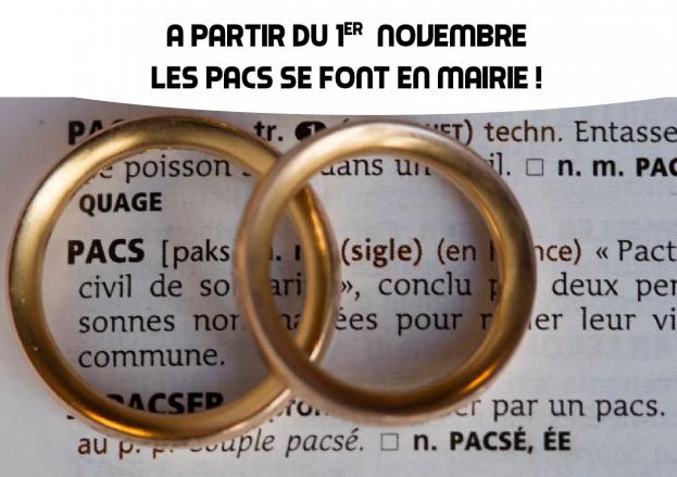 les pacs se font en mairie article